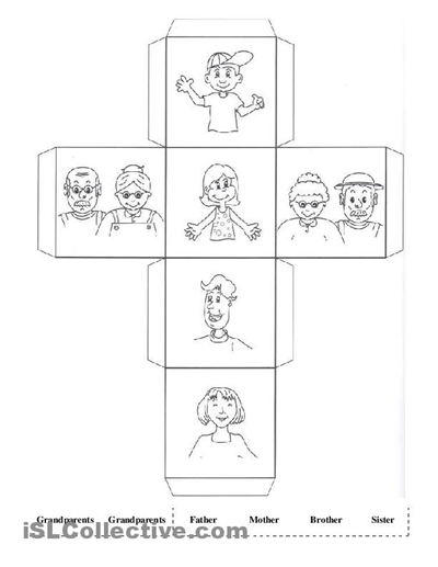 Family Worksheets For Kids