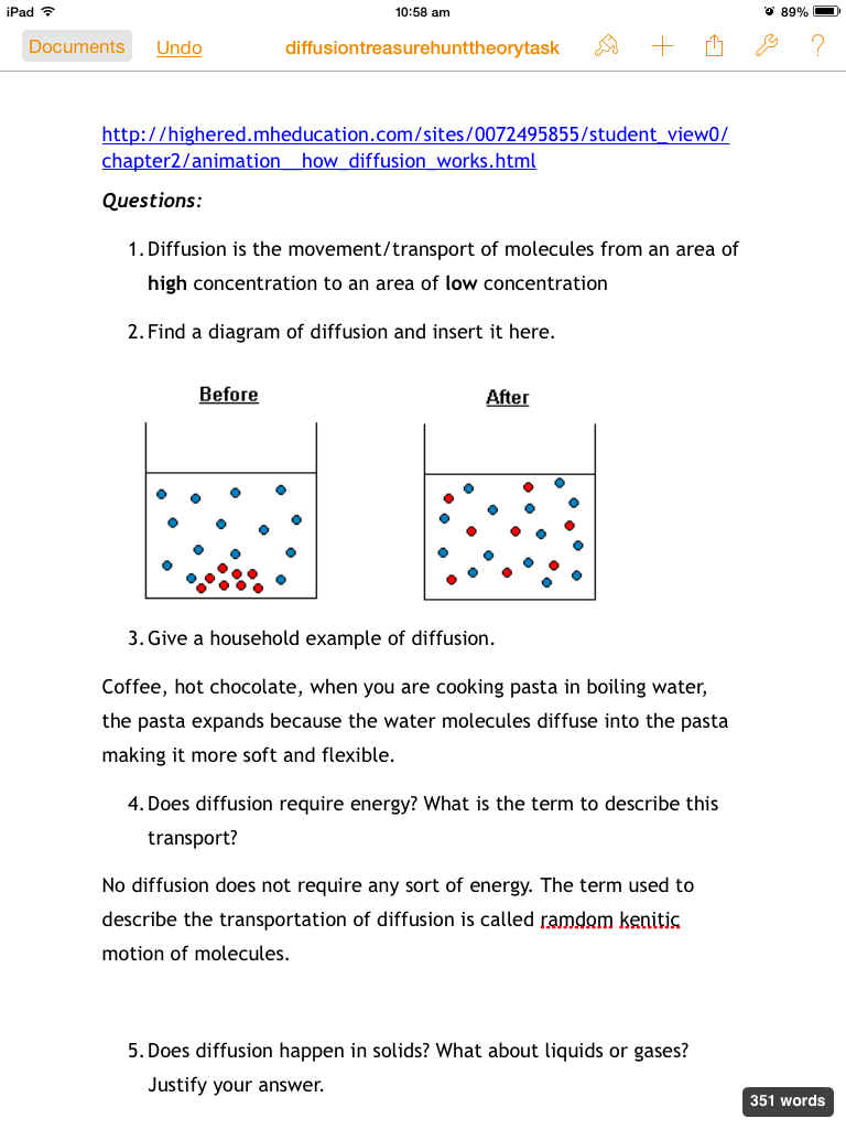 Solute And Solvent Worksheets
