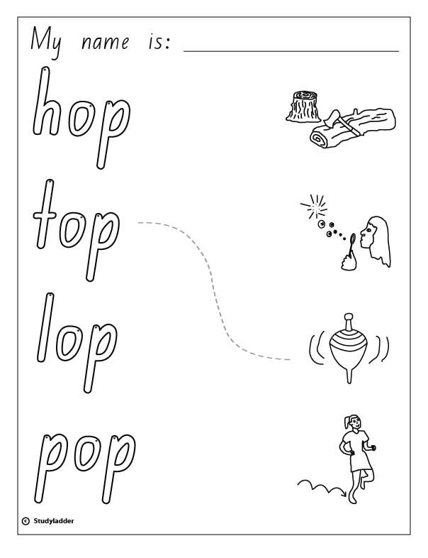 Hop On Pop Worksheets