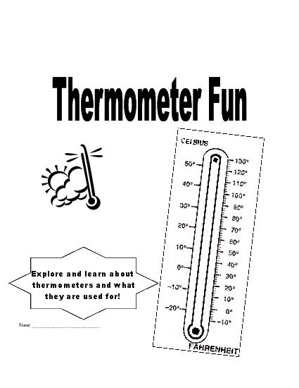 Thermometer Worksheets Kindergarten