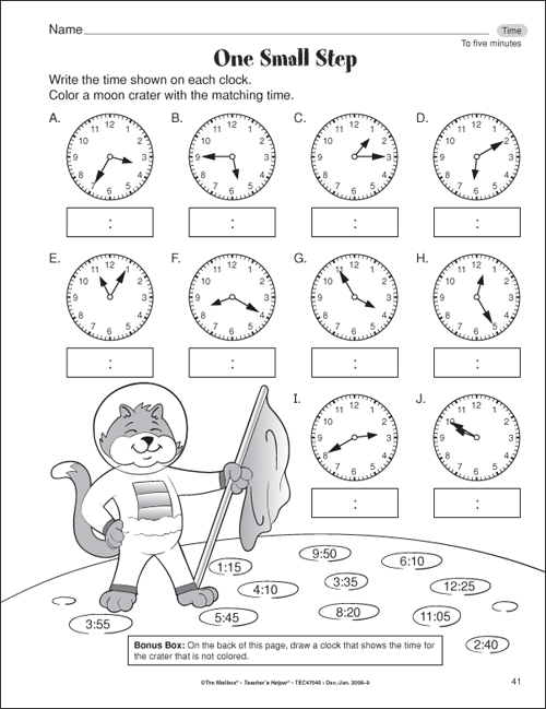 Printable Clock Worksheets For 2nd Grade