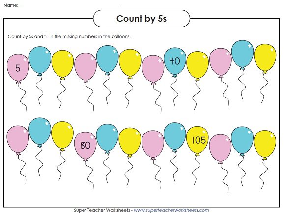 A Skip Counting Worksheet