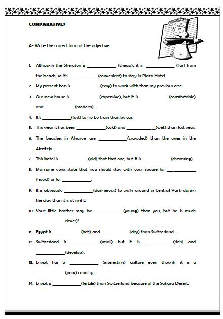 Adjectives Worksheet