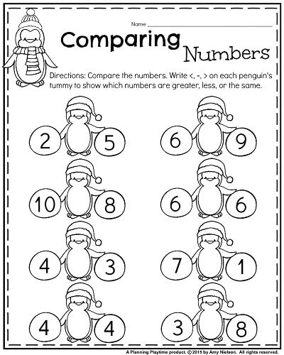 All Worksheets Â» Comparing Numbers Worksheets Kindergarten