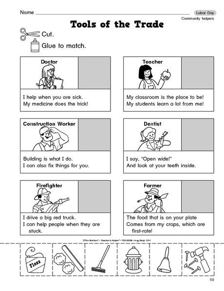 Community Helpers Worksheet Free Worksheets Library