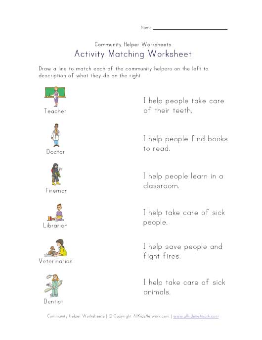 Community Helpers Worksheets Free Worksheets Library