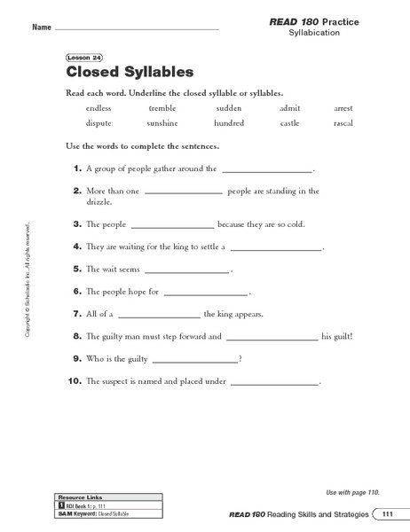 Decoding Multisyllabic Words Worksheets Free Worksheets Library