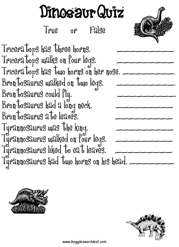 Dinosaur Worksheets For Kindergarten Free Worksheets Library