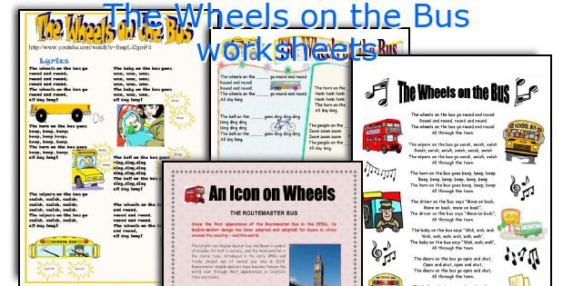 English Teaching Worksheets  The Wheels On The Bus