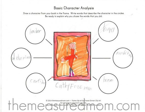 Free Character Analysis Worksheet For Kids