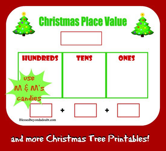 Free Christmas Tree Place Value Worksheet And More!