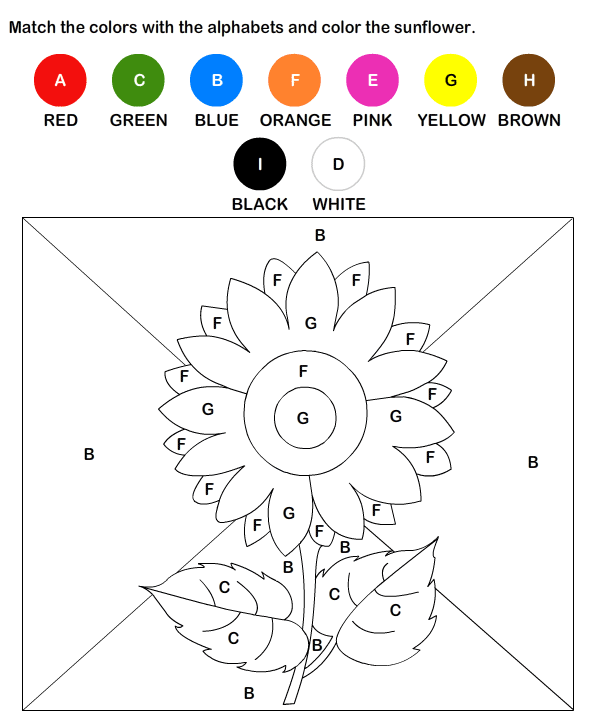 Free Color By Letter Worksheets