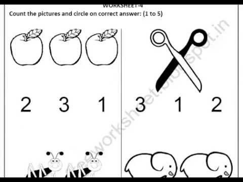 Free Download Nursery Maths Count And Circle The Right Numbers