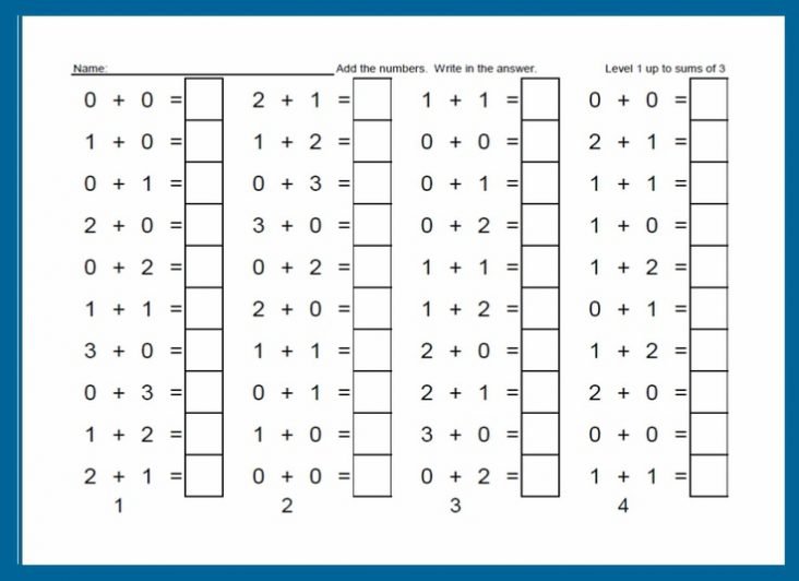 Free Kindergarten Math Worksheets For Kindergarten