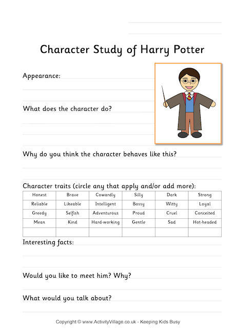 Harry Potter Worksheet