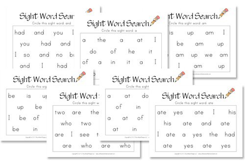 Kindergarten Sight Words Worksheets Printable Free Worksheets