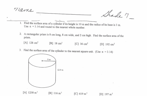 Math Worksheets For 8th Grade