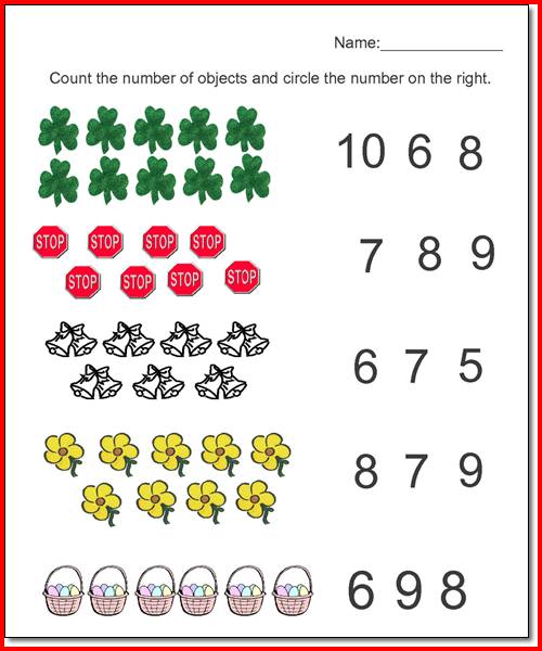 Math Worksheets Â» Pre Kinder Math Worksheets