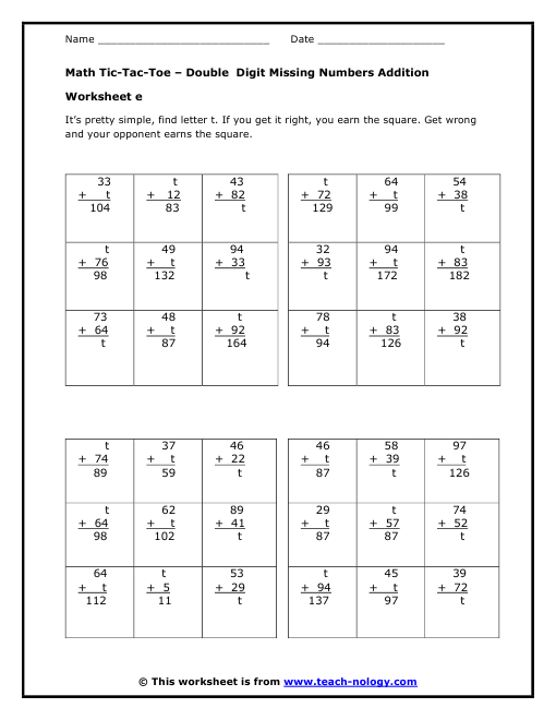 Missing Number Worksheets Addition And Subtraction Free Worksheets Missing Number Worksheets Addition And Subtraction Free Worksheets