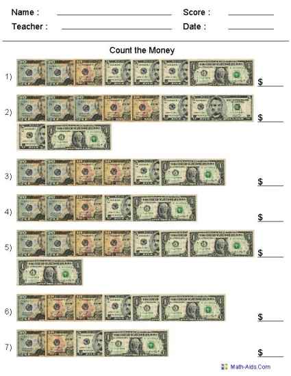 Money Worksheets