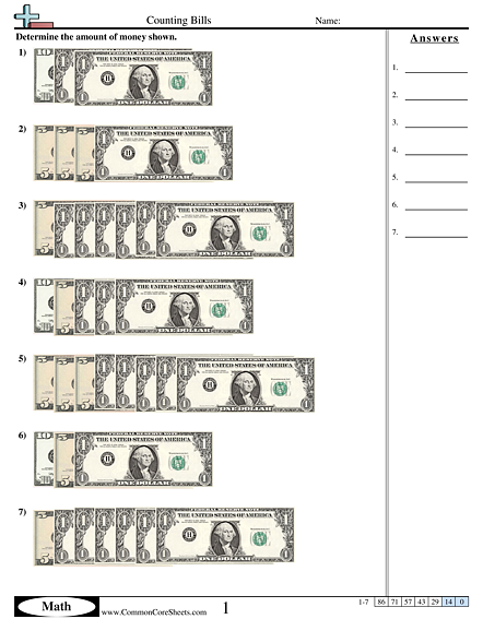Money Worksheets
