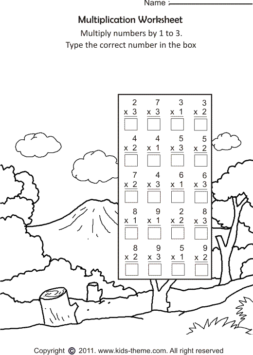 Multiplication Worksheets