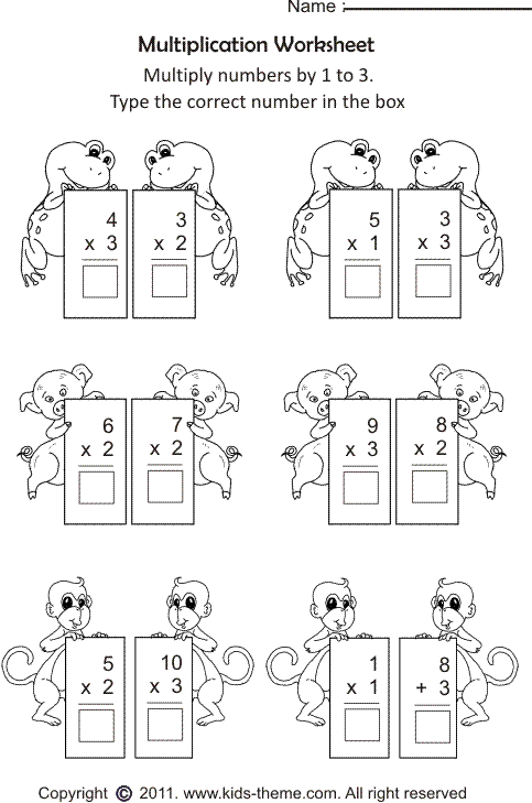 Multiplication Worksheets