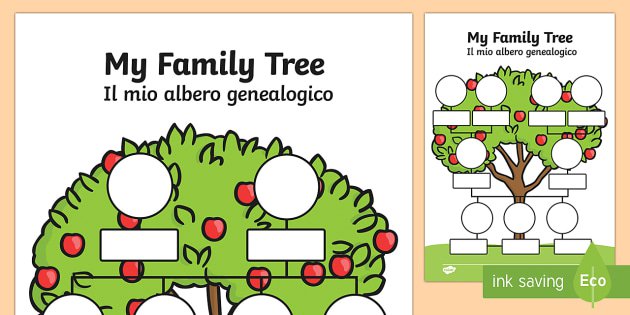 My Family Tree English Italian