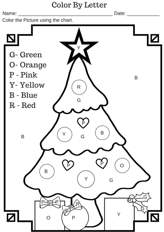 Number Names Worksheets   Preschool Christmas Worksheets Free