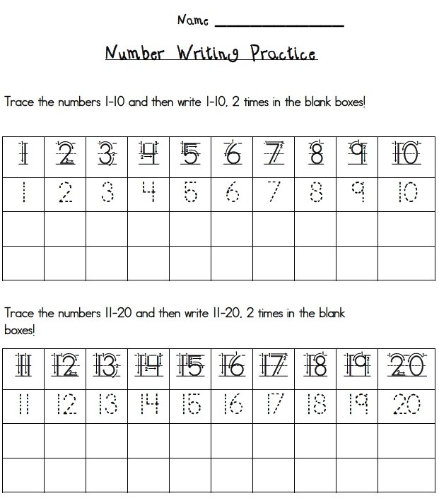 Number Writing