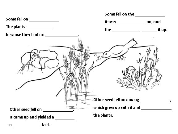 Parable Of The Sower Coloring Page