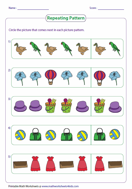 Pattern Worksheets
