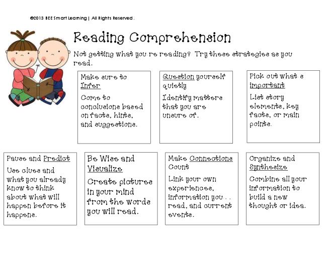 Reading Skills And Strategies Worksheet