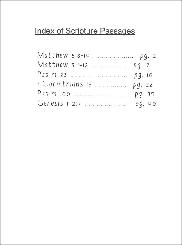 Scripture Character Writing Worksheets Getty Dubay Italic Basic