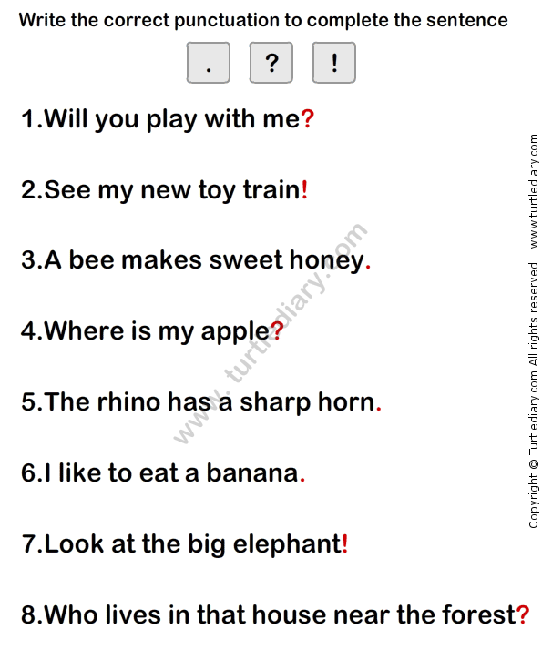 Simple Sentence Worksheet8