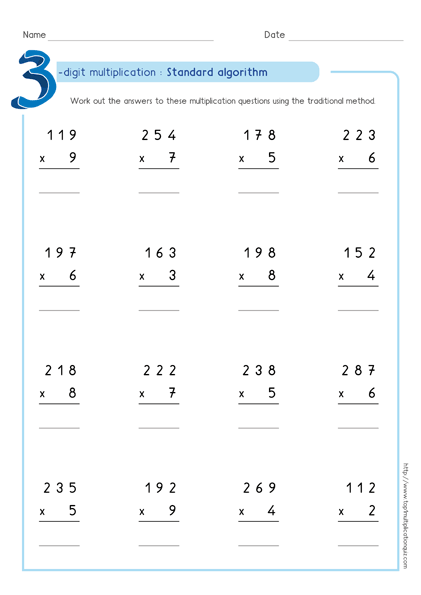Standard Algorithm Multiply 3