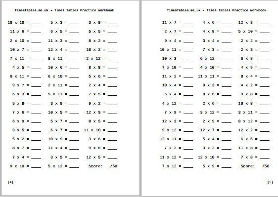 Times Table Worksheet Generator Free Worksheets Library