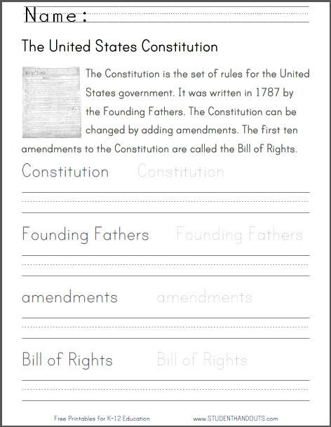 U S  Constitution