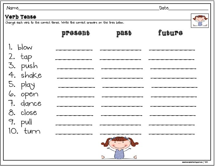 Verb Tense Worksheet Free Worksheets Library