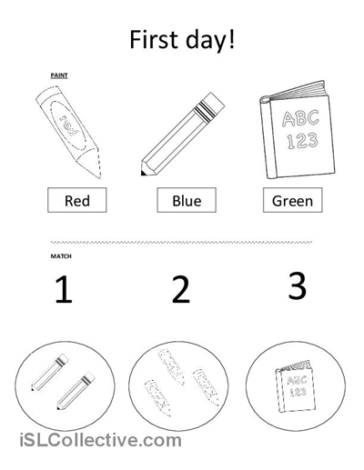 10 Best Images Of Classroom Objects Coloring Worksheets Classroom