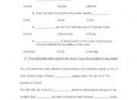 15 Best Images Of Finding Nemo Worksheets With Answer Key, Finding