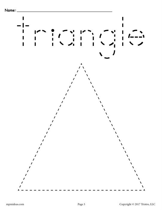 20 Free Preschool Triangle Worksheets & Printables
