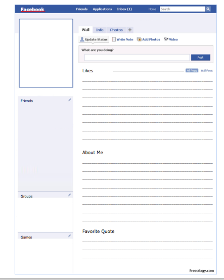29 Images Of Blank Facebook Template Account