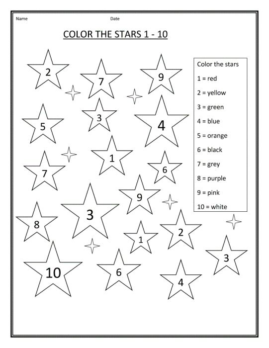 4 Year Old Worksheets