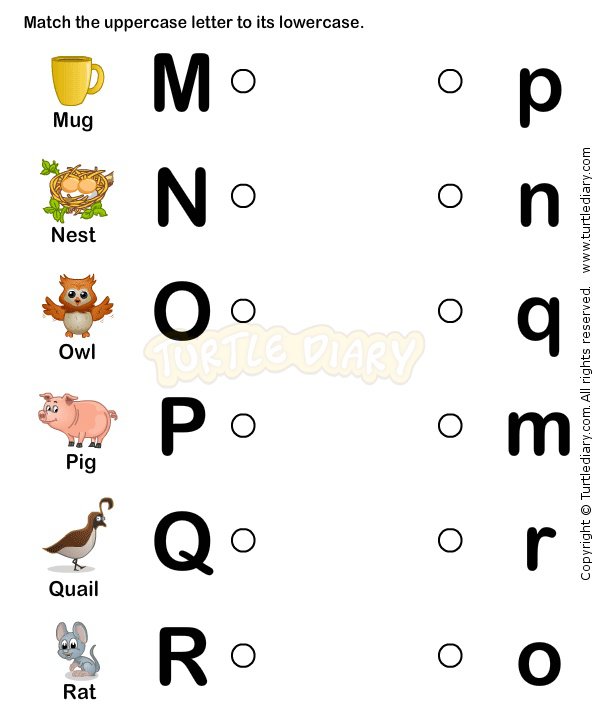 Alphabet Matching Worksheets Free Worksheets Library