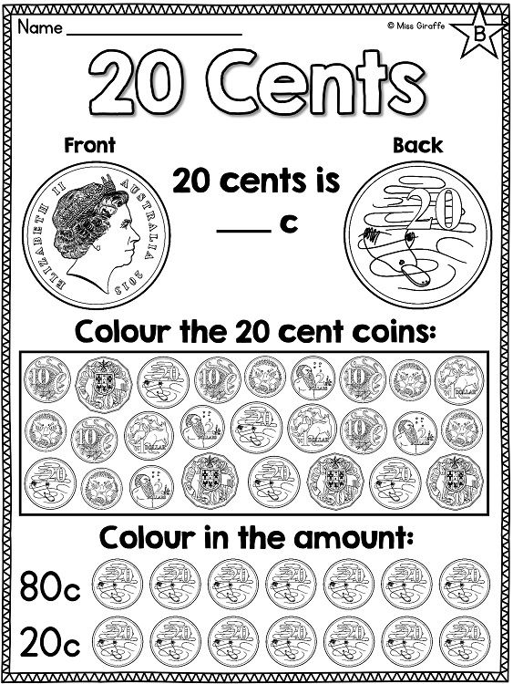 Australian Money  Australian Coins Mega Math Unit