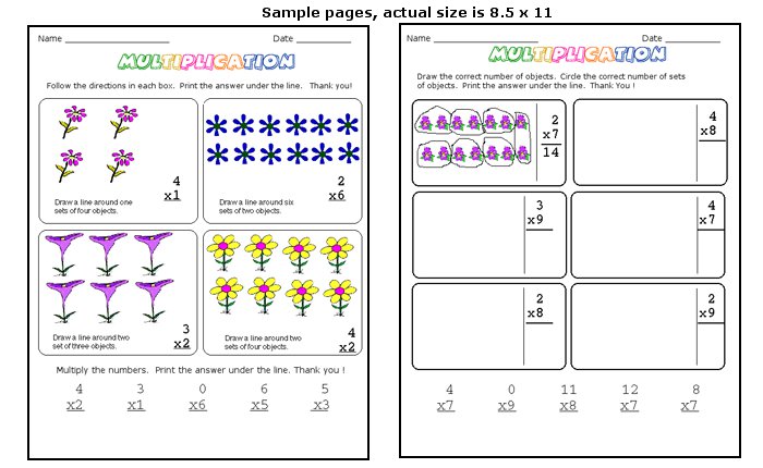 Beginning Multiplication Worksheets Worksheets