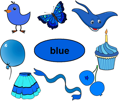 Blue Worksheets For Kindergarten