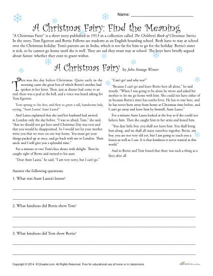 Christmas Worksheets For 5th Grade Free Worksheets Library