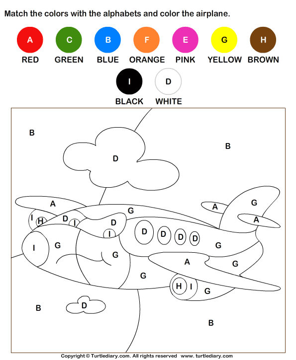 Color By Letter Worksheet 1